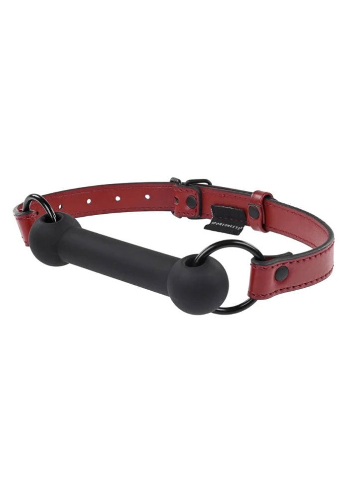 Saffron Silicone Bit Gag - Black/red - Time4Task2Toys