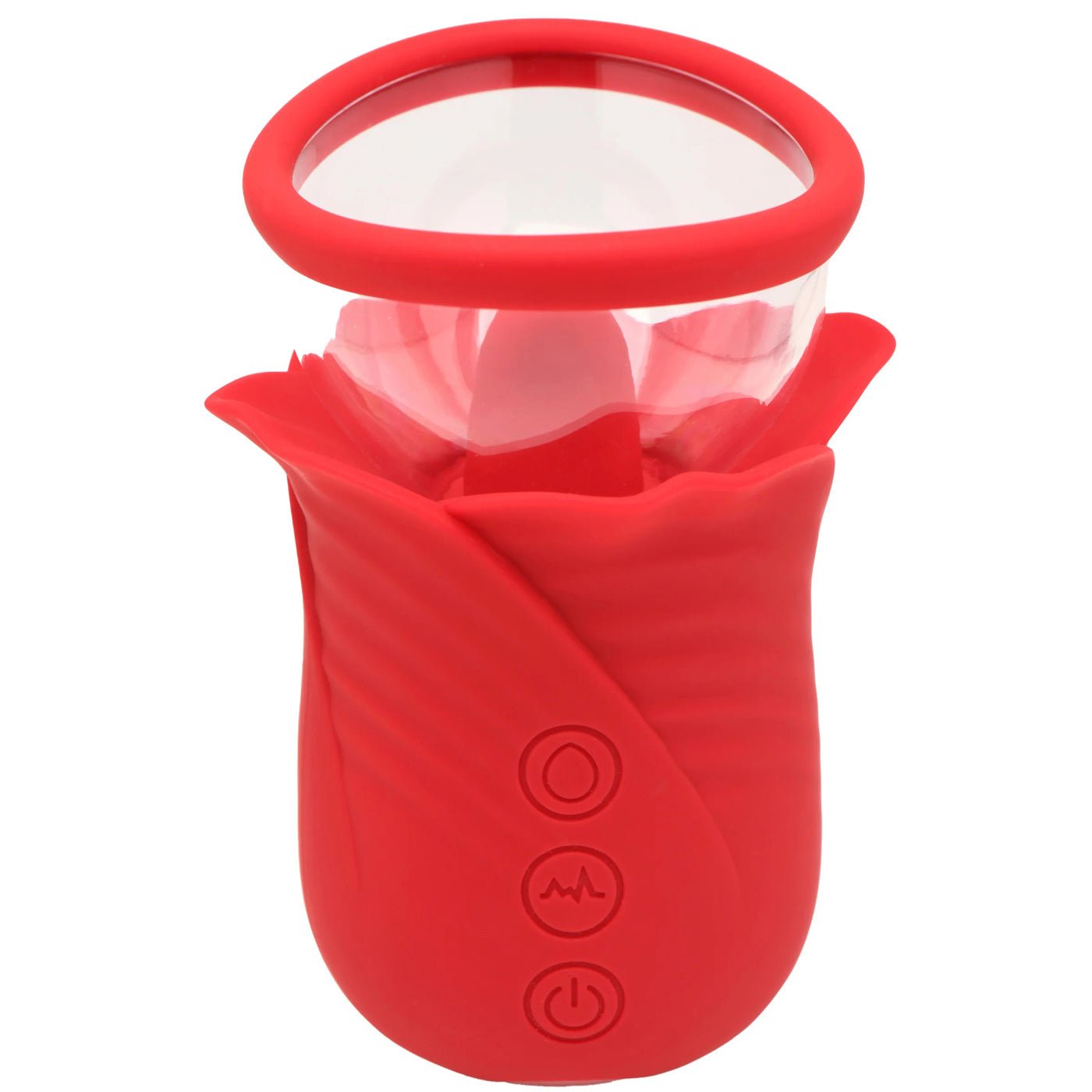 Lily Lover Sucking and Vibrating Clitoral Stimulator - Red - Time4Task2Toys