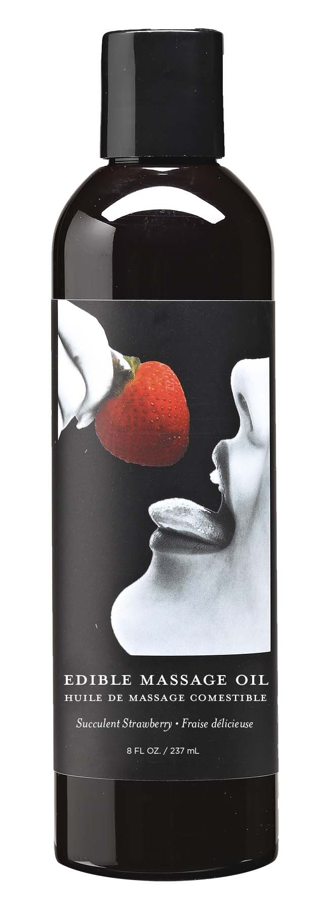 Edible Massage Oil - Strawberry - 8 Fl. Oz. - Time4Task2Toys