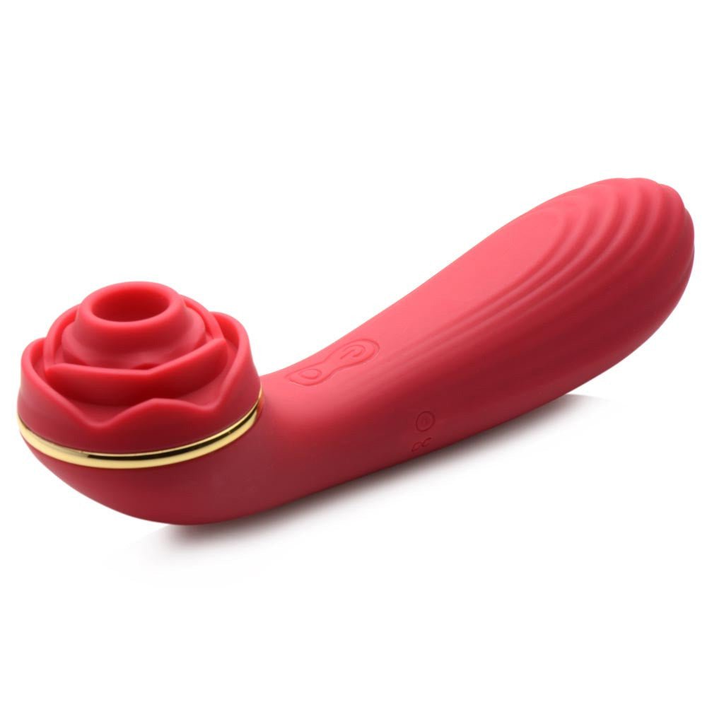 Bloomgasm Passion Petals 10x Suction Rose Vibrator - Red - Time4Task2Toys