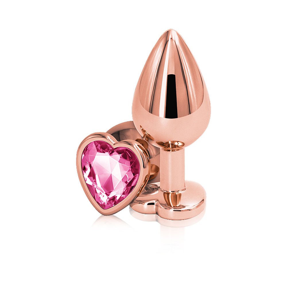 Rear Assets - Rose Gold Heart - Medium - Pink - Time4Task2Toys