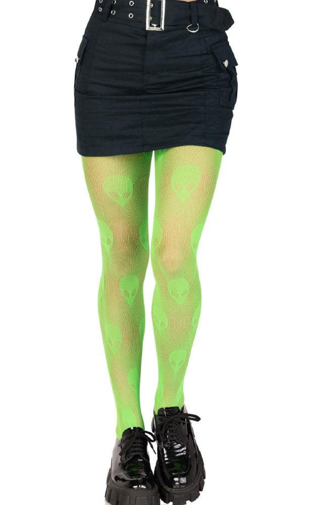 Alien Net Tights - One Size - Green - Time4Task2Toys