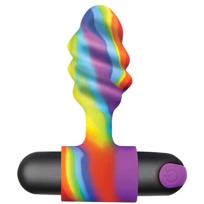 Vibrating Rainbow Butt Plug - Time4Task2Toys