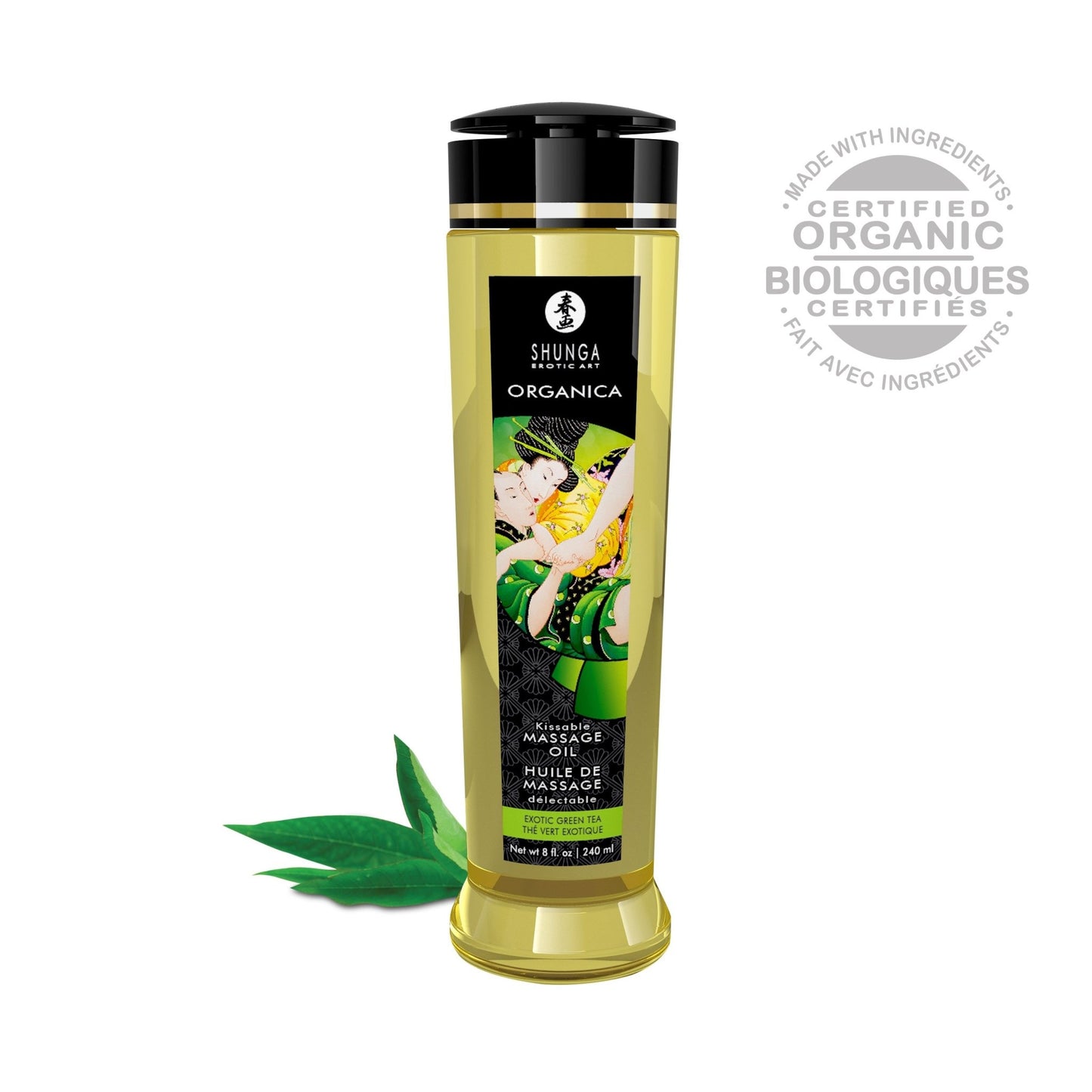Organica Massage Oils - Green Tea - 8 Fl. Oz. - Time4Task2Toys
