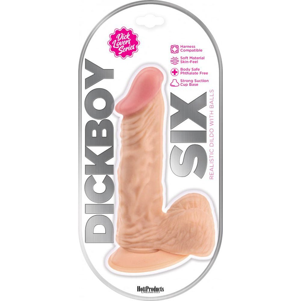 Dick Boy 6 Inch Dildo - Flesh - Time4Task2Toys