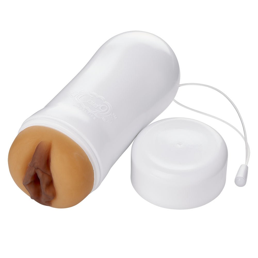 Pleasure Pussy Pocket Stroker Water Activated - Tan - Time4Task2Toys