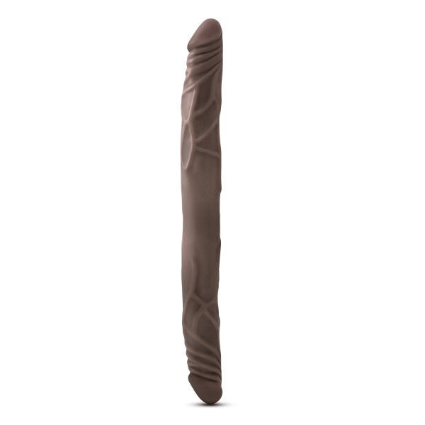 Dr. Skin - 14 Inch Double Dildo - Chocolate - Time4Task2Toys