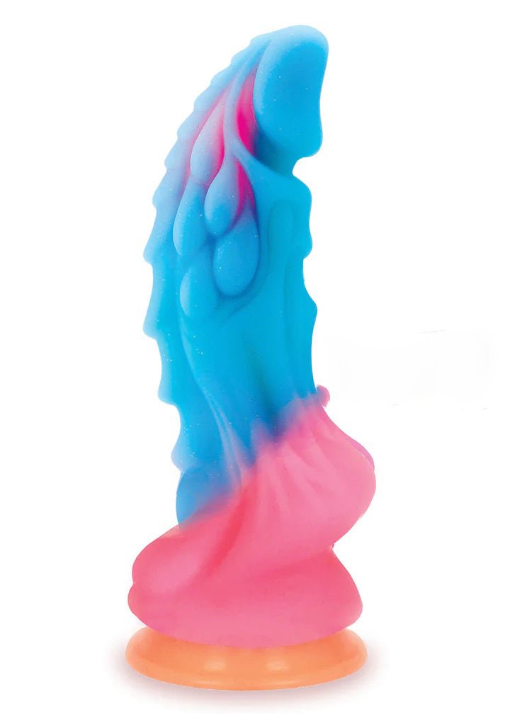Alien Nation Dragon Silicone Glow in the Dark Creature Dildo - Multicolor - Time4Task2Toys