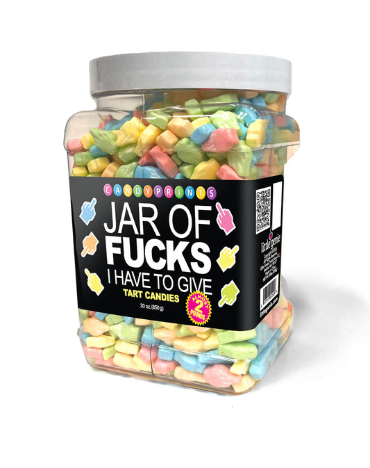 "Jar of Fucks I Have to Give  2lb Tart Candy LG-CP1240"