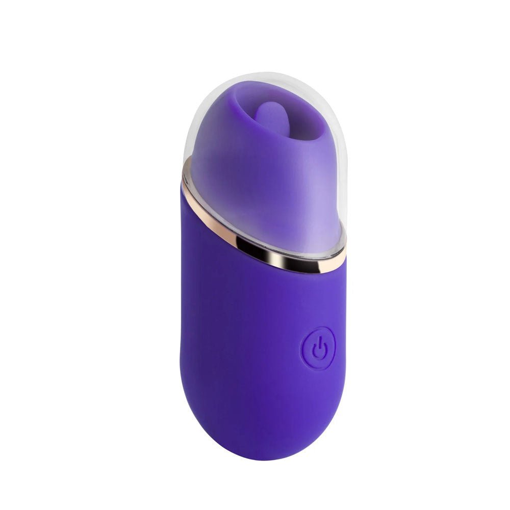Abby - Mini Clit Licking Vibrator Tongue Sex Toy - Purple - Time4Task2Toys