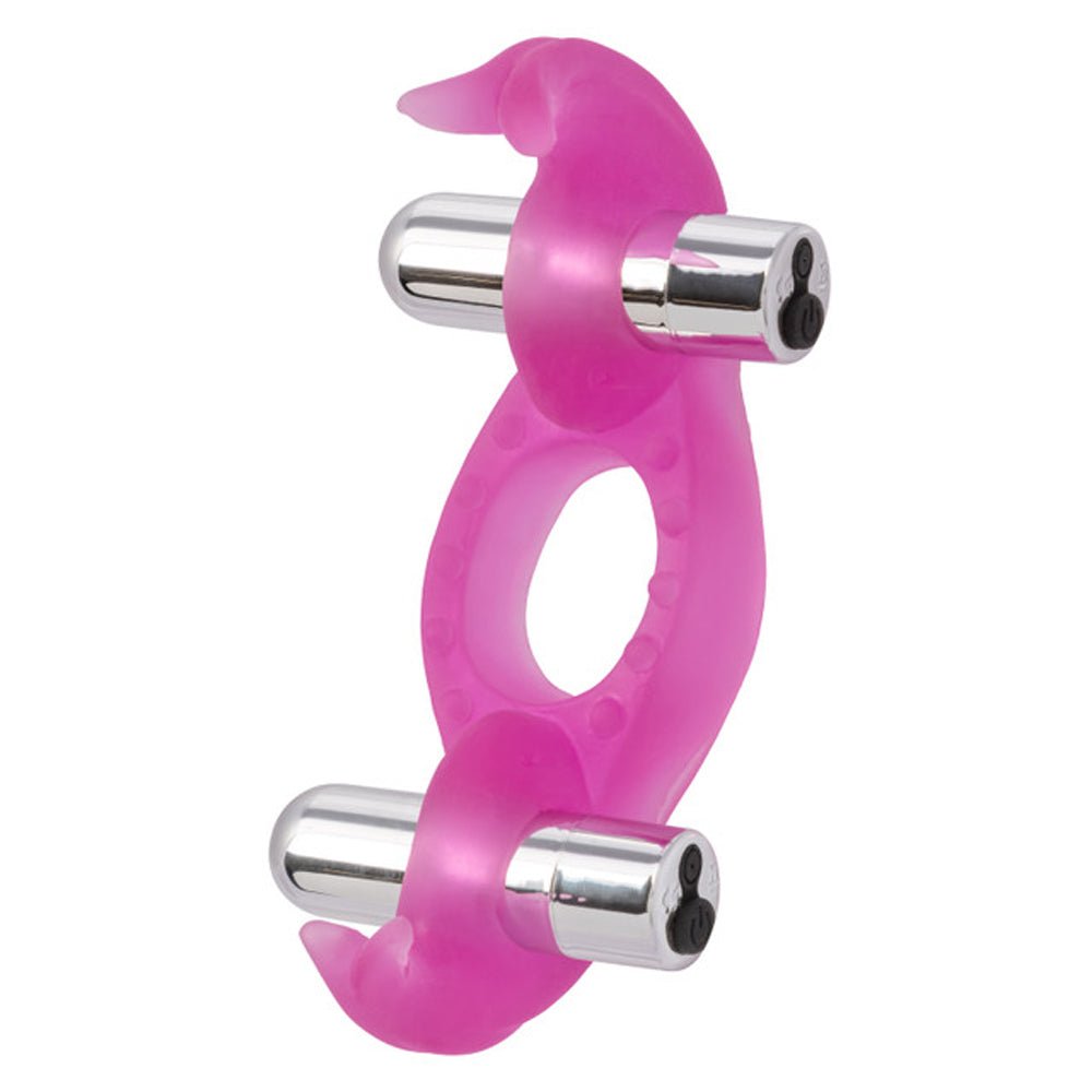 Silicone Triple Orgasm Erection Enhancer Pink Rechargeable - Time4Task2Toys