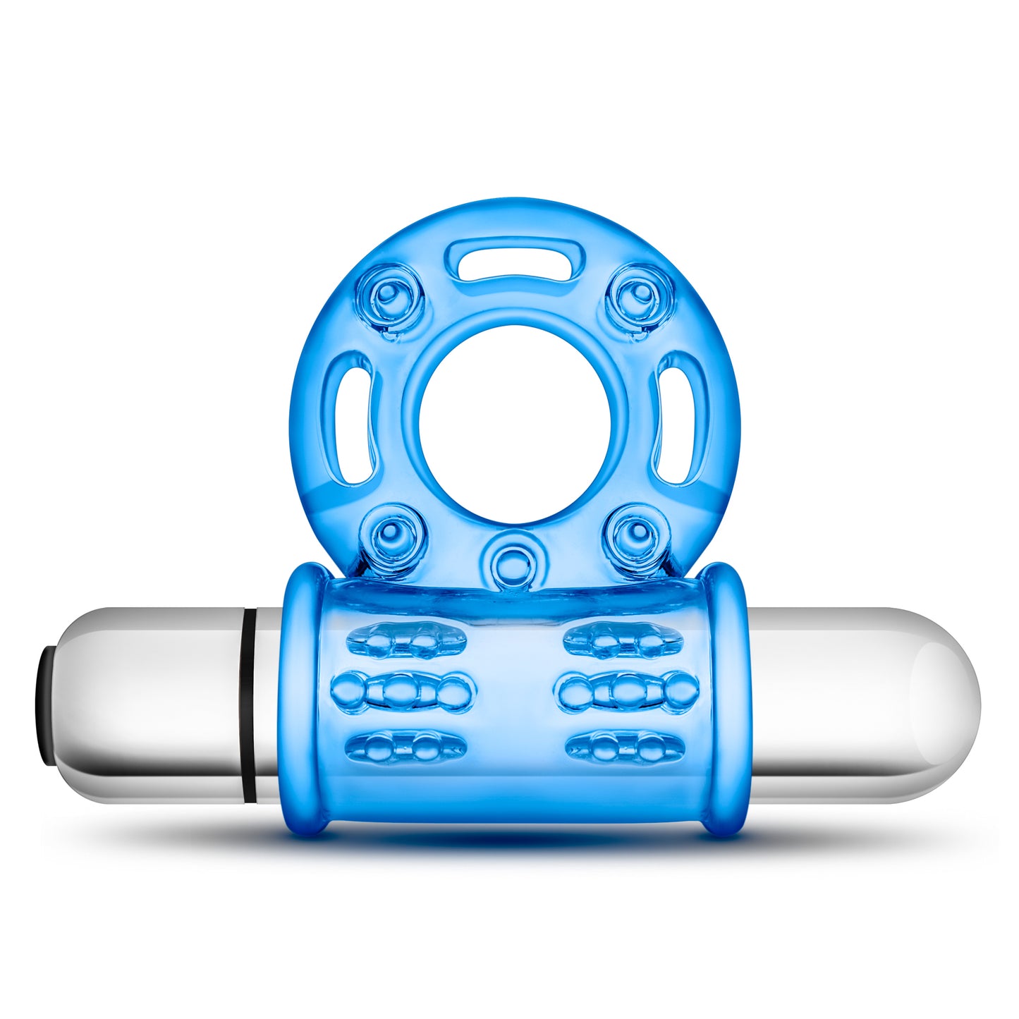 Stay Hard 10 Function Vibrating Bull Ring - Blue - Time4Task2Toys