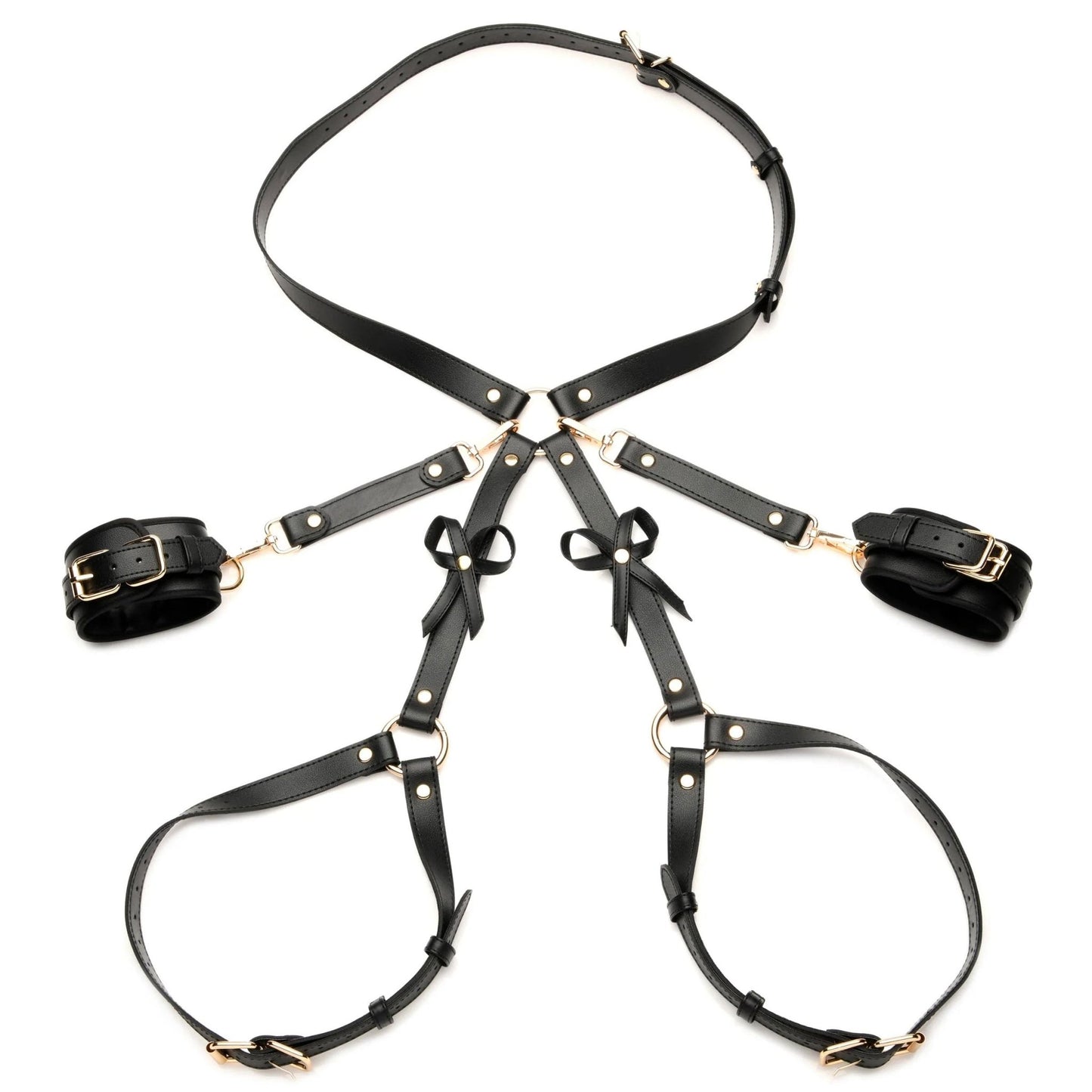Bondage Harness With Bows - Medium/large - Black - Time4Task2Toys