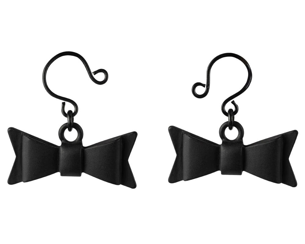 Bow Tie Nipple Jewelry - Black - Time4Task2Toys