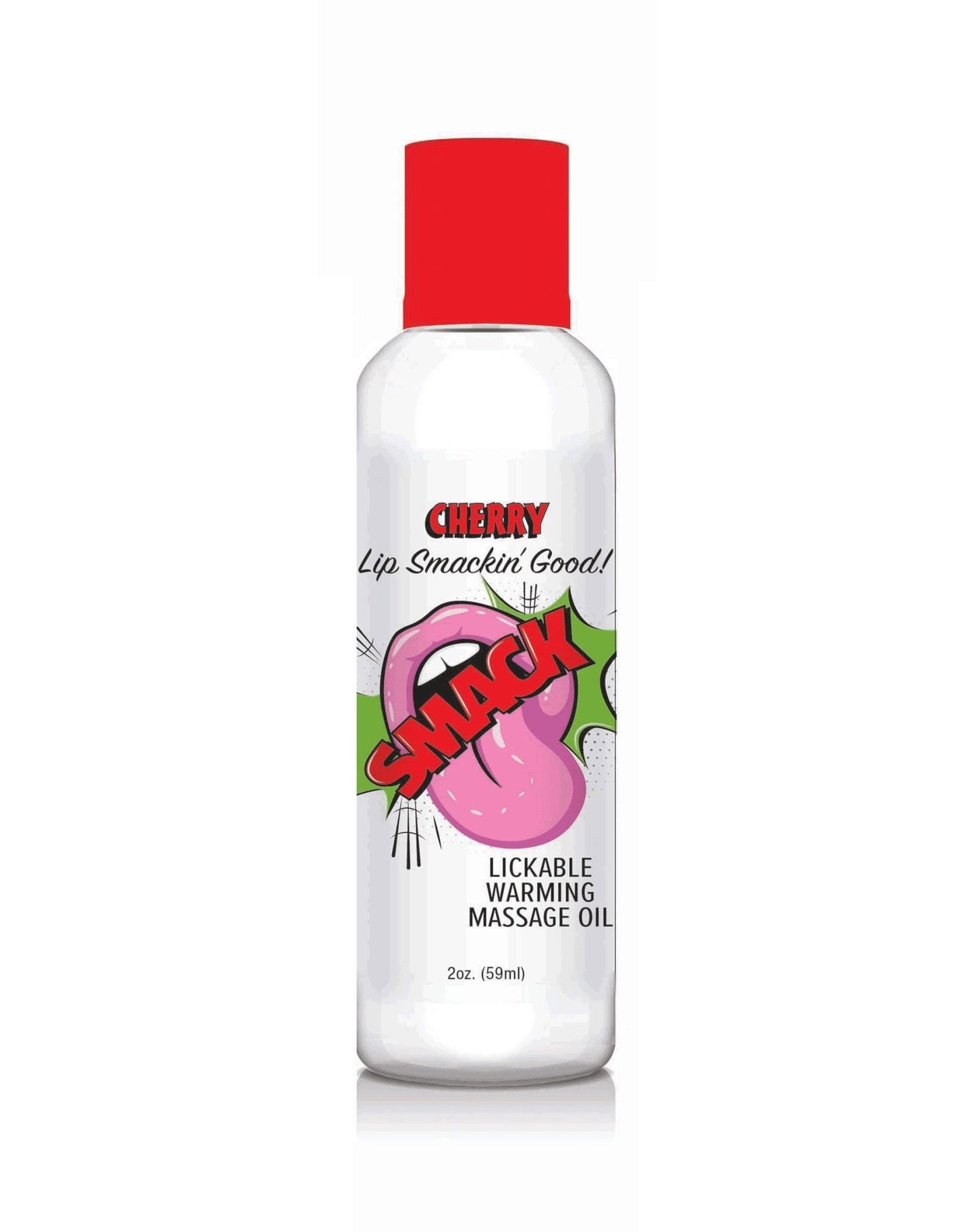 Smack Warming and Lickable Massage Oil - Cherry 2 Oz - Time4Task2Toys