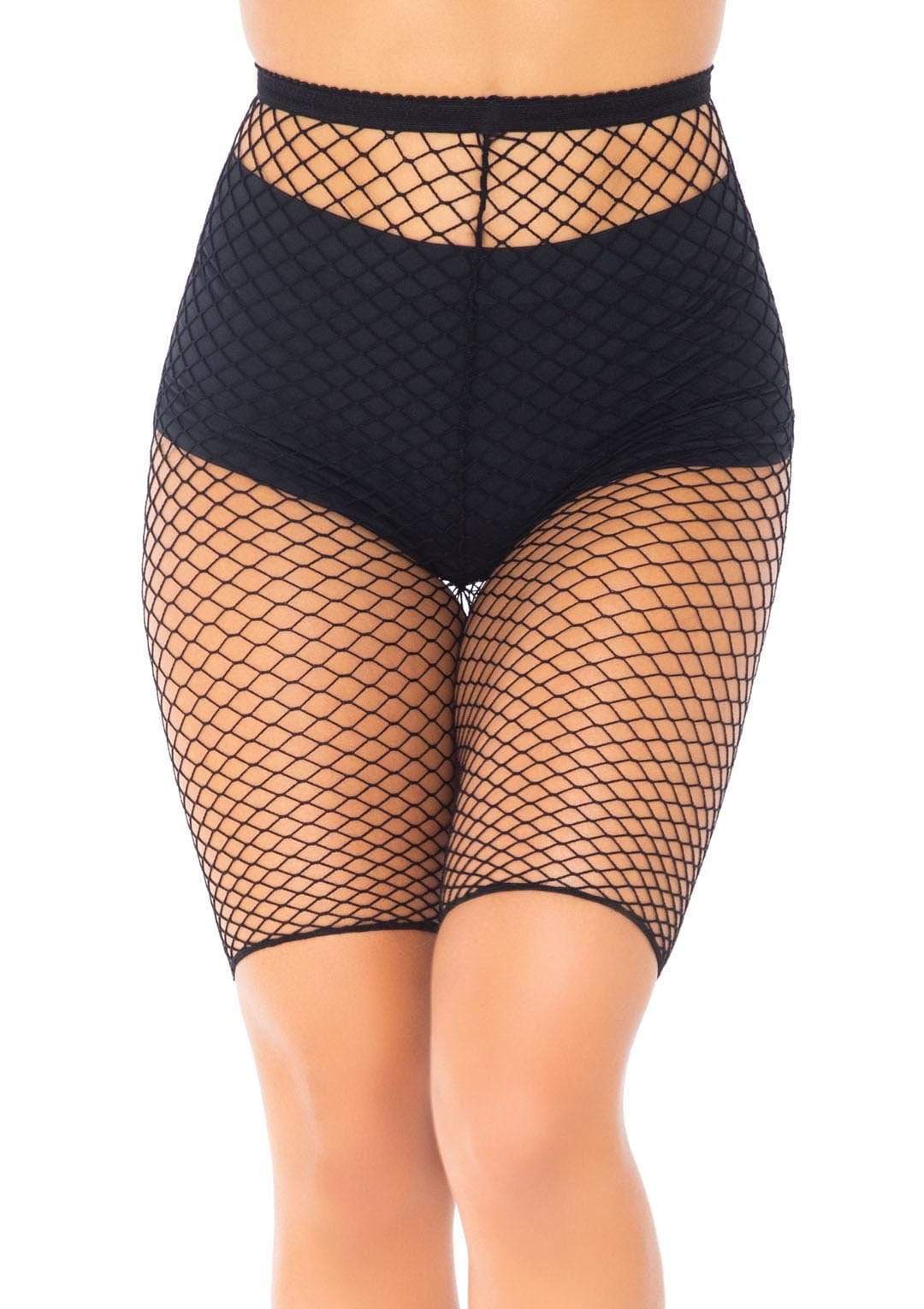 Industrial Fishnet Biker Shorts - One Size - Black - Time4Task2Toys
