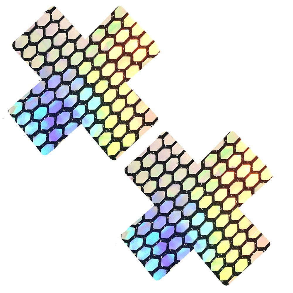 Mirrored Mayhem Super Holographic X Factor Nipztix Pasties - Time4Task2Toys
