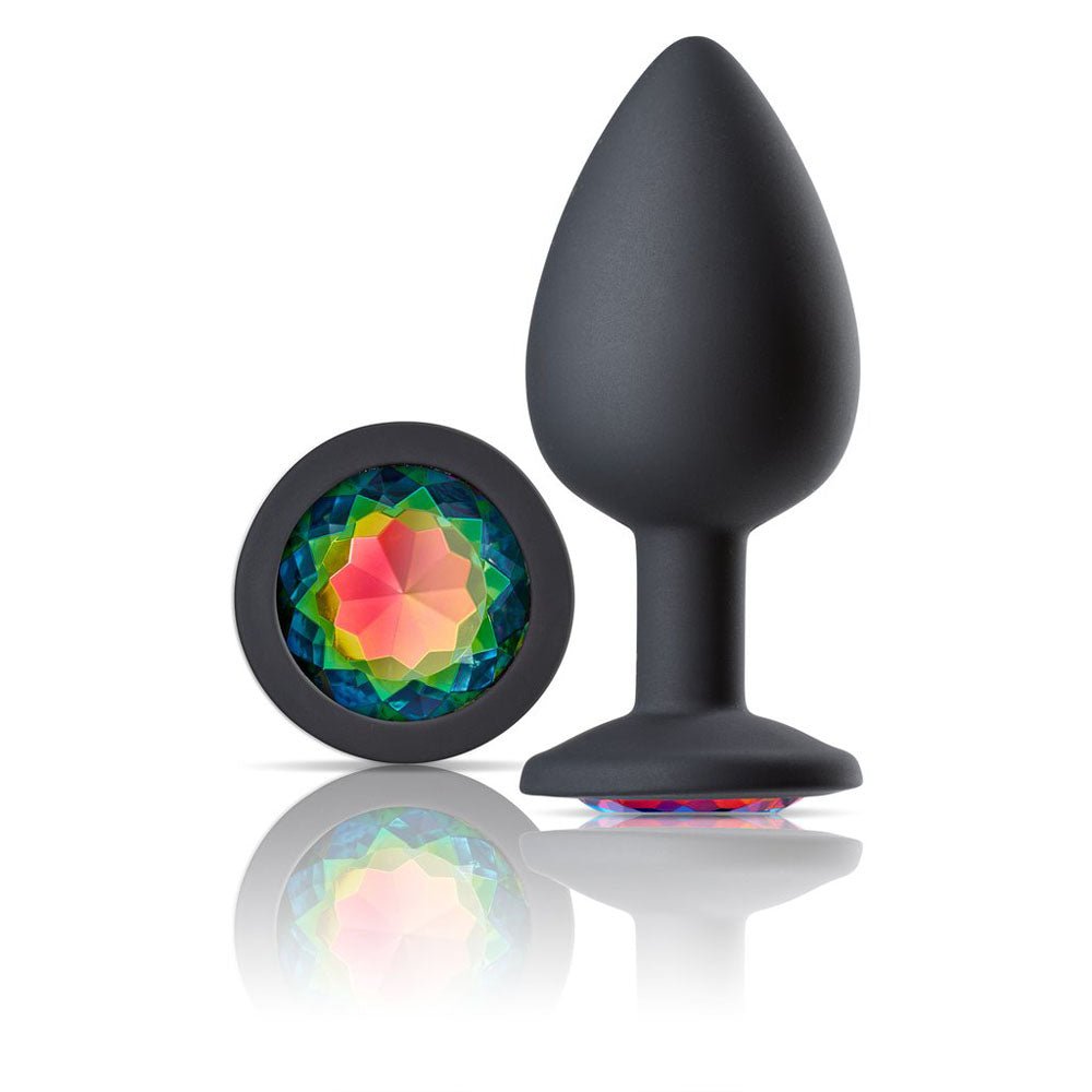Cloud 9 Novelties Gems Jeweled Silicone Anal Plug - Large - Time4Task2Toys