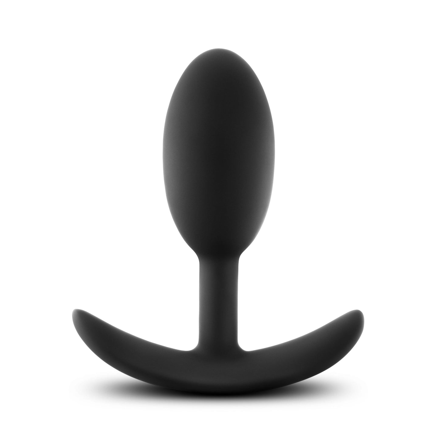Anal Adventures - Platinum - Silicone Vibra Slim Plug - Medium - Black - Time4Task2Toys