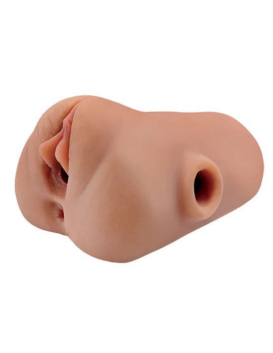 Pdx Plus Double Pounder Vibrating Squeeze Stroker - Brown - Time4Task2Toys