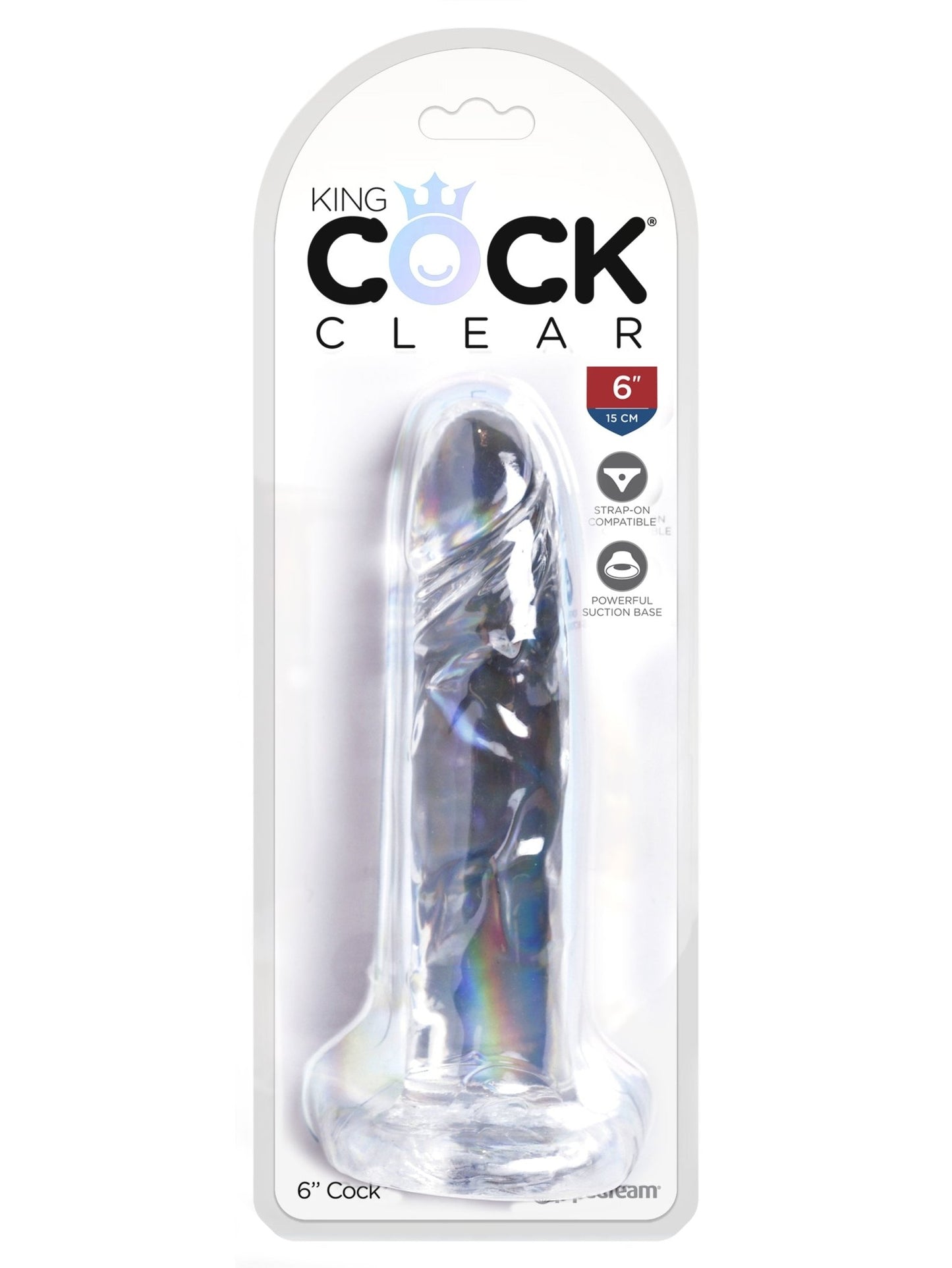 King Cock Clear 6 Inch Cock - Time4Task2Toys