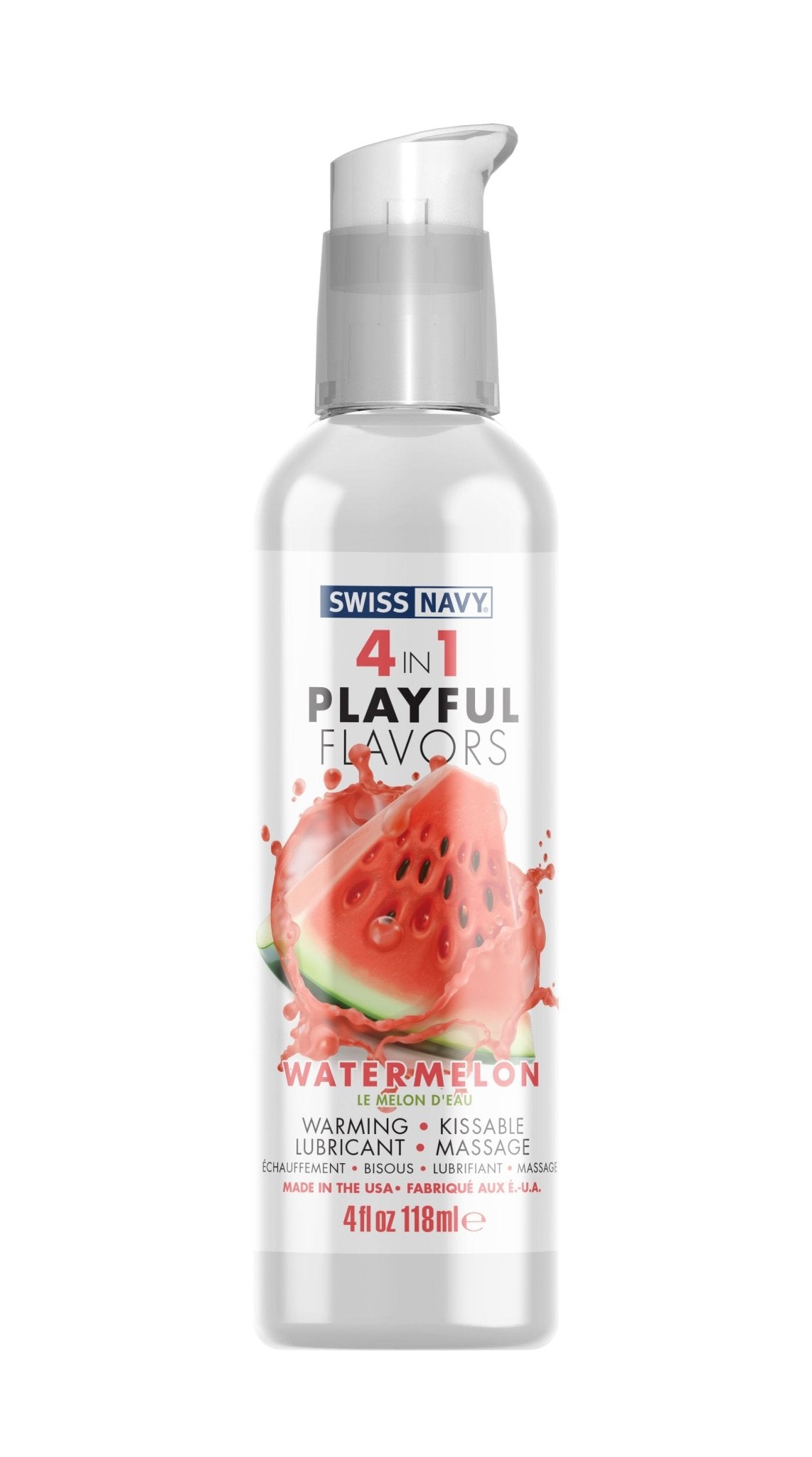 Swiss Navy 4 - in - 1 Playful Flavors - Watermelon 4 Oz - Time4Task2Toys