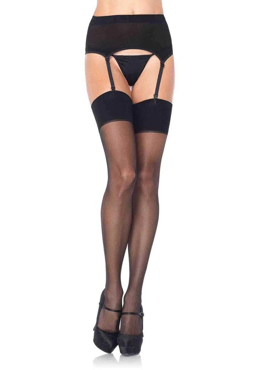 Zara Garter Belt and Stocking - One Size - Black - Time4Task2Toys