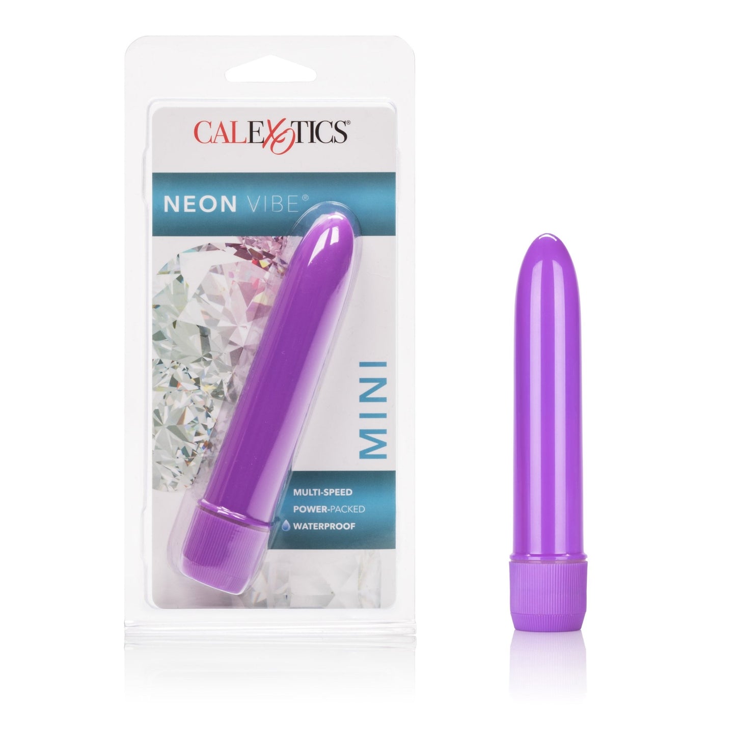 Mini Neon Multi - Speed Vibe 4.5 Inches - Purple - Time4Task2Toys