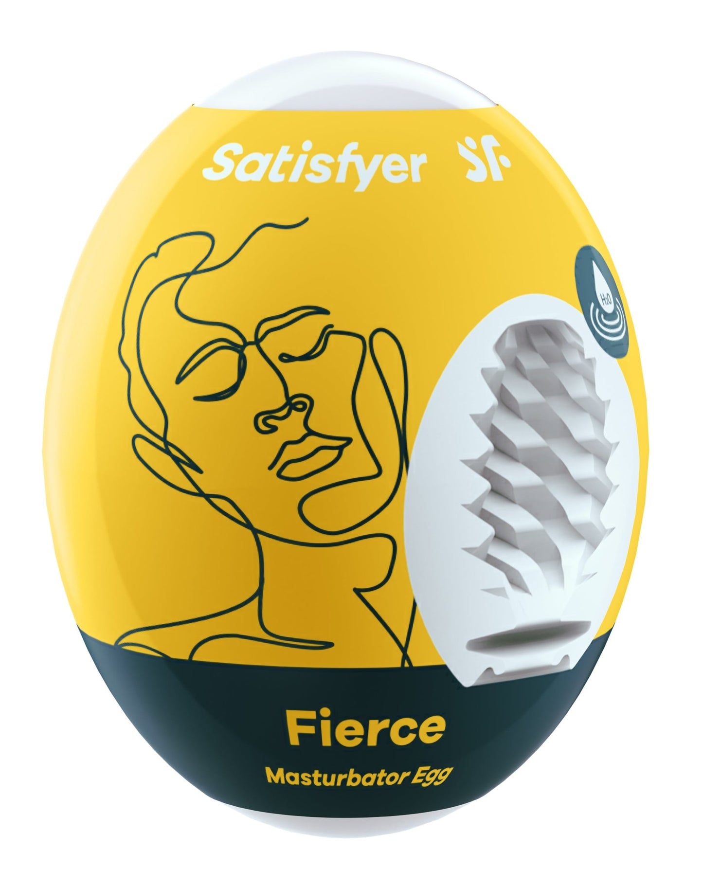 Satisfyer Masturbator Egg - Fierce - Yellow - Time4Task2Toys