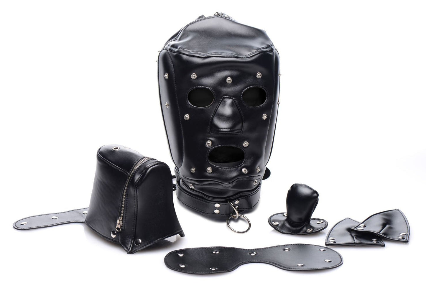 Muzzled Universal BDSM Hood With Removable Muzzle - Time4Task2Toys