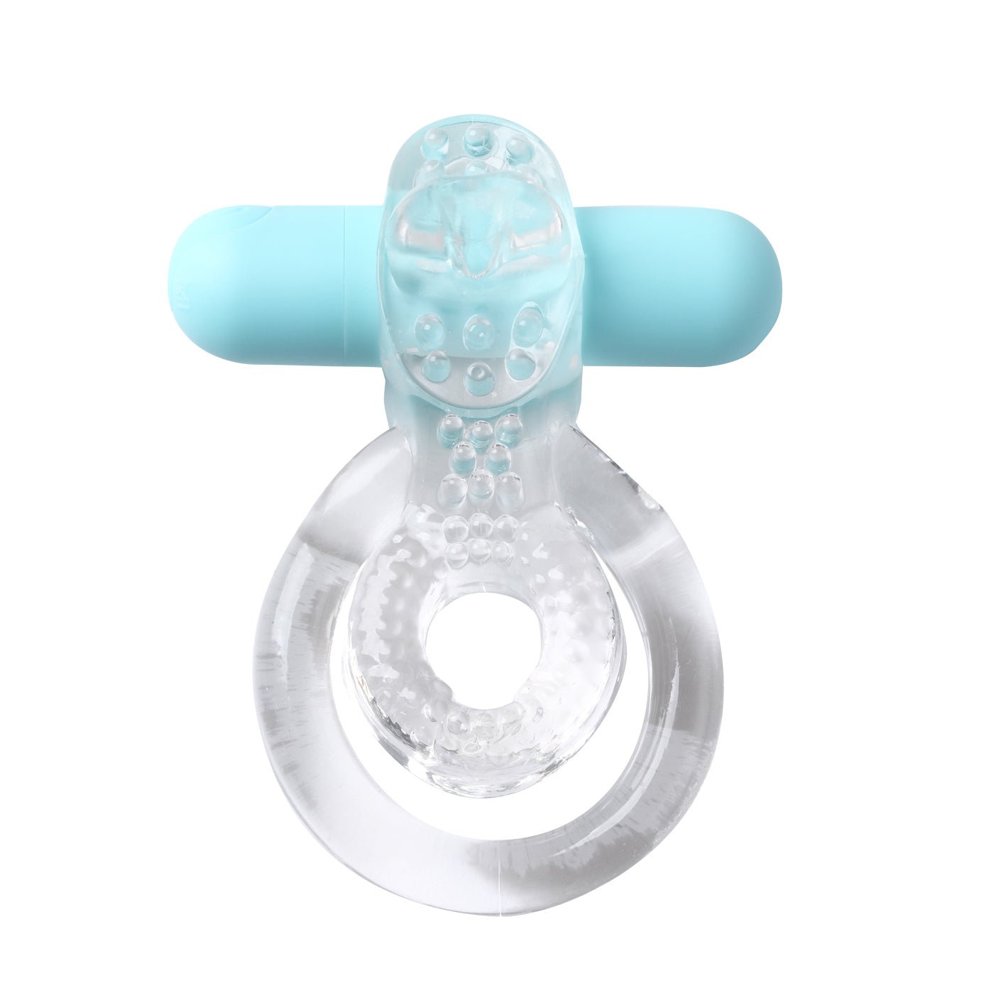 Jayden Vibrating Erection Enhancer Ring - Clear - Time4Task2Toys