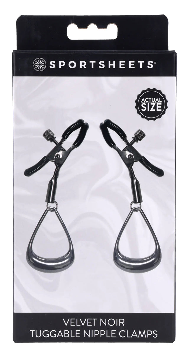 "Velvet Noir Tuggable Nipple Clamps SS37005"