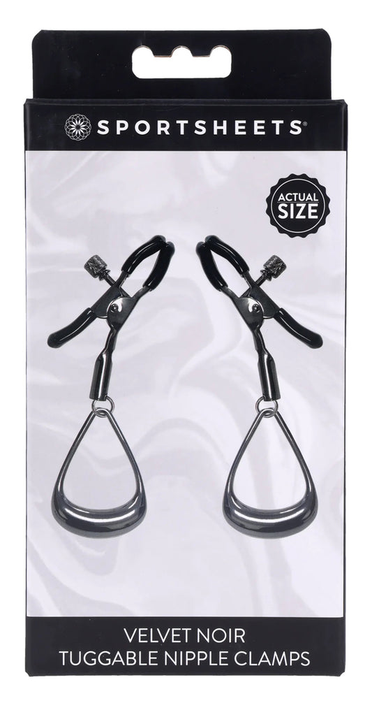 "Velvet Noir Tuggable Nipple Clamps SS37005"