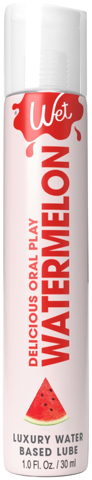 Wet Delicious Oral Play - Watermelon - Waterbased Flavored Lubricant 1 Oz - Time4Task2Toys