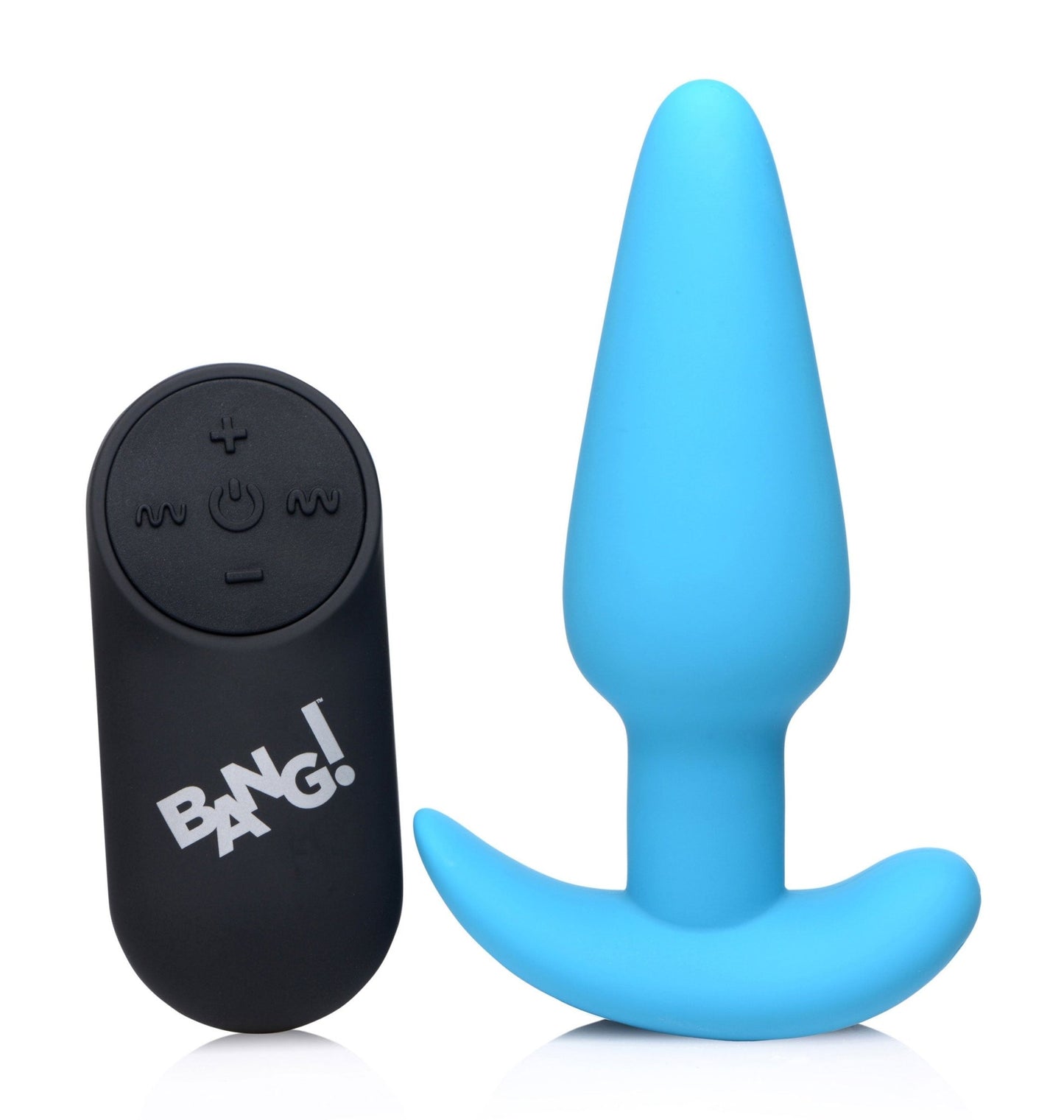 21x Silicone Butt Plug With Remote - Blue - Time4Task2Toys