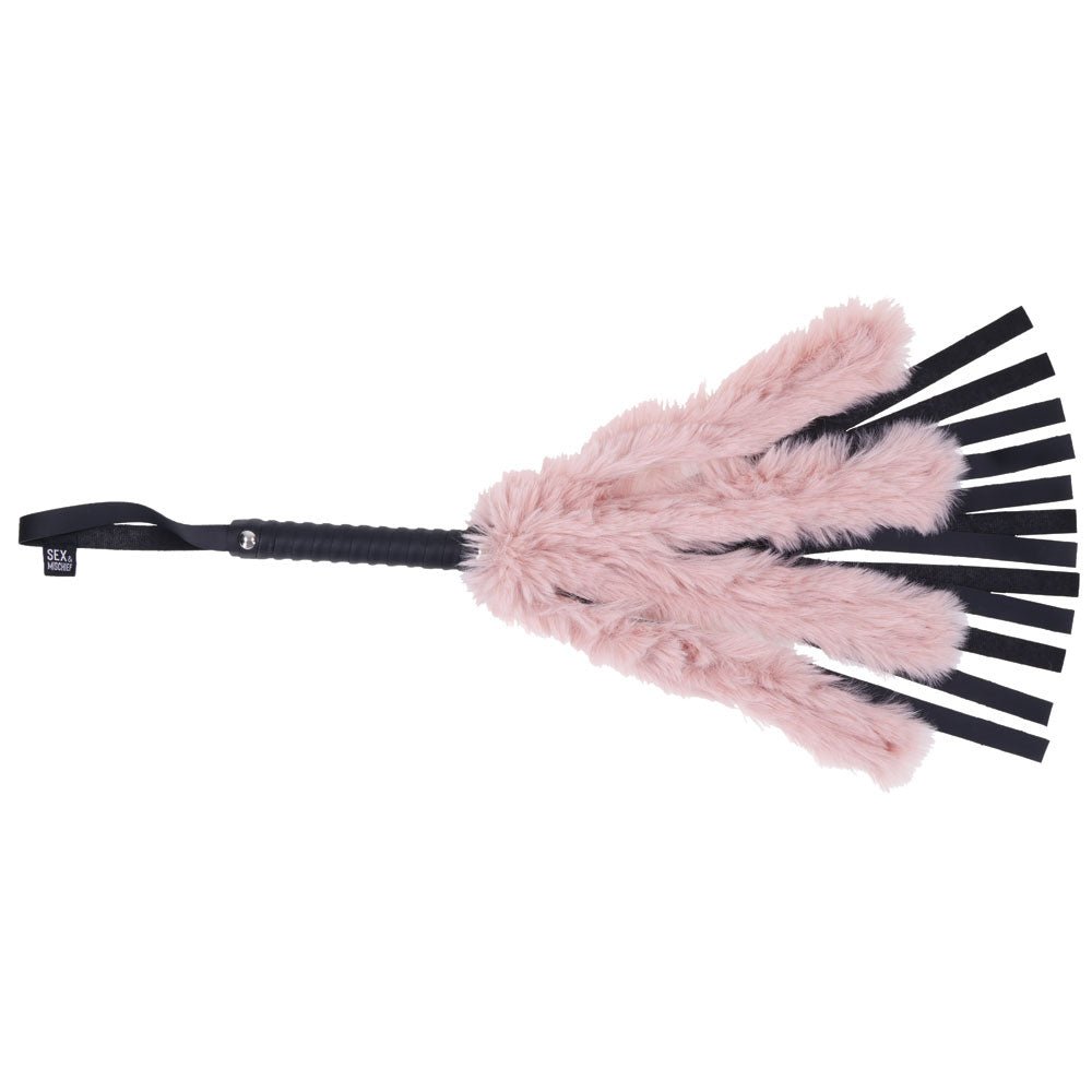 Brat Faux Fur Flogger - Pink/black - Time4Task2Toys