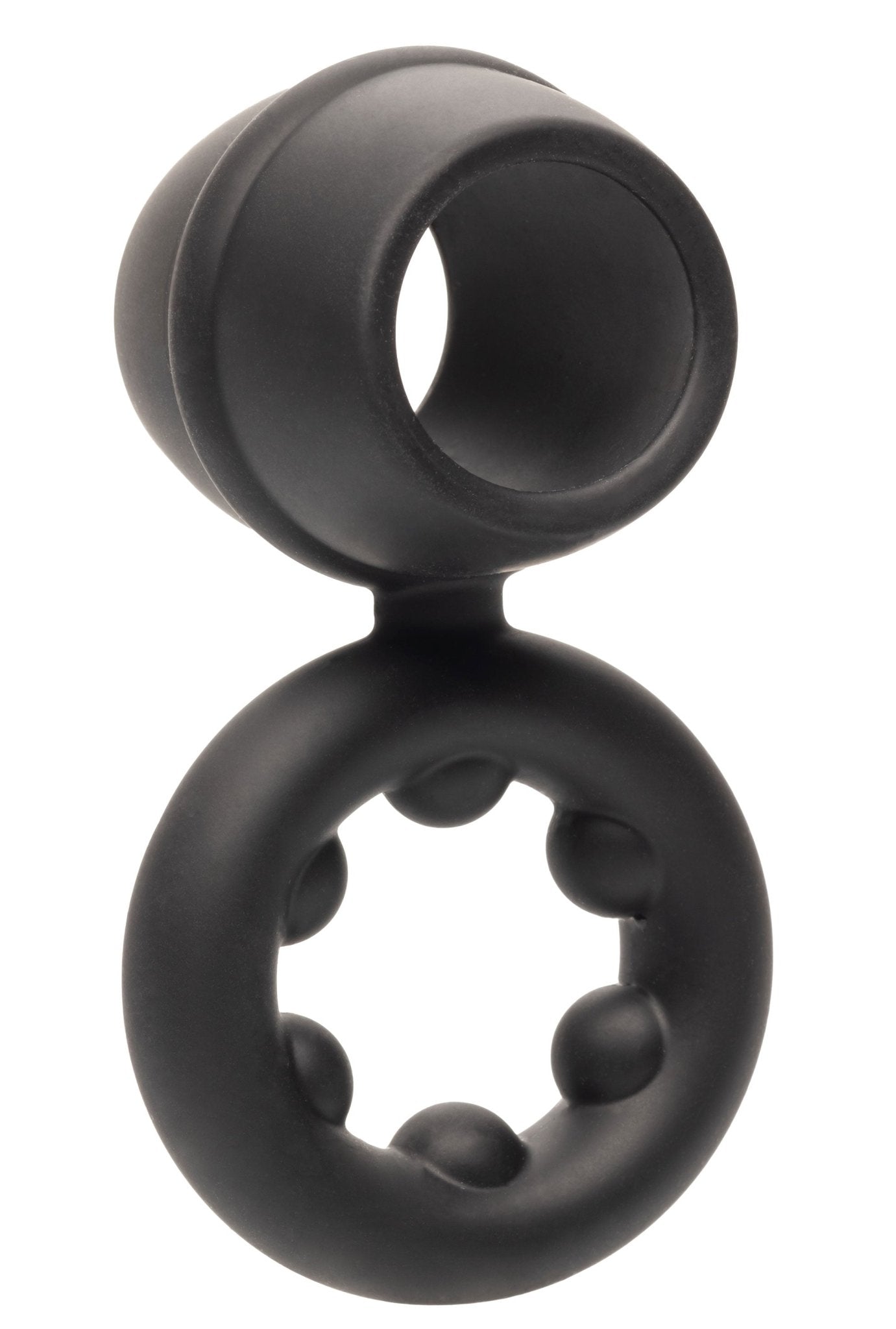 Alpha Liquid Silicone Dual Support Magnum Ring - Black - Time4Task2Toys