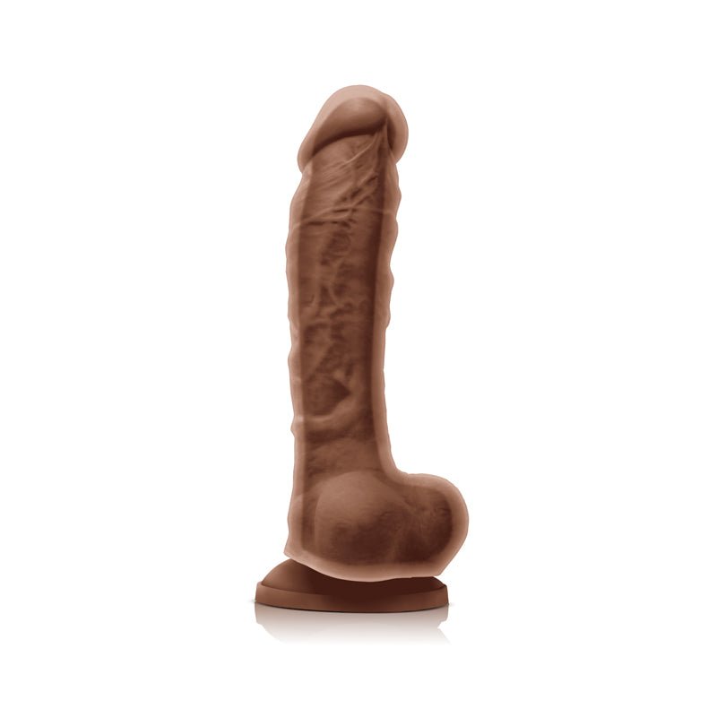 Colours - Dual Density - 8 Inch Dildo - Brown - Time4Task2Toys