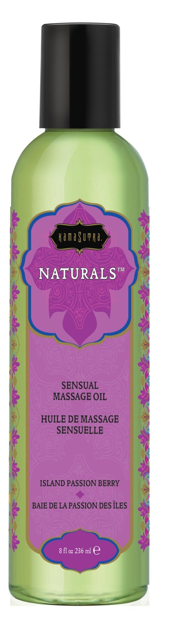 Naturals Massage Oil - Island Passion Berry - 8 Fl. Oz. - Time4Task2Toys