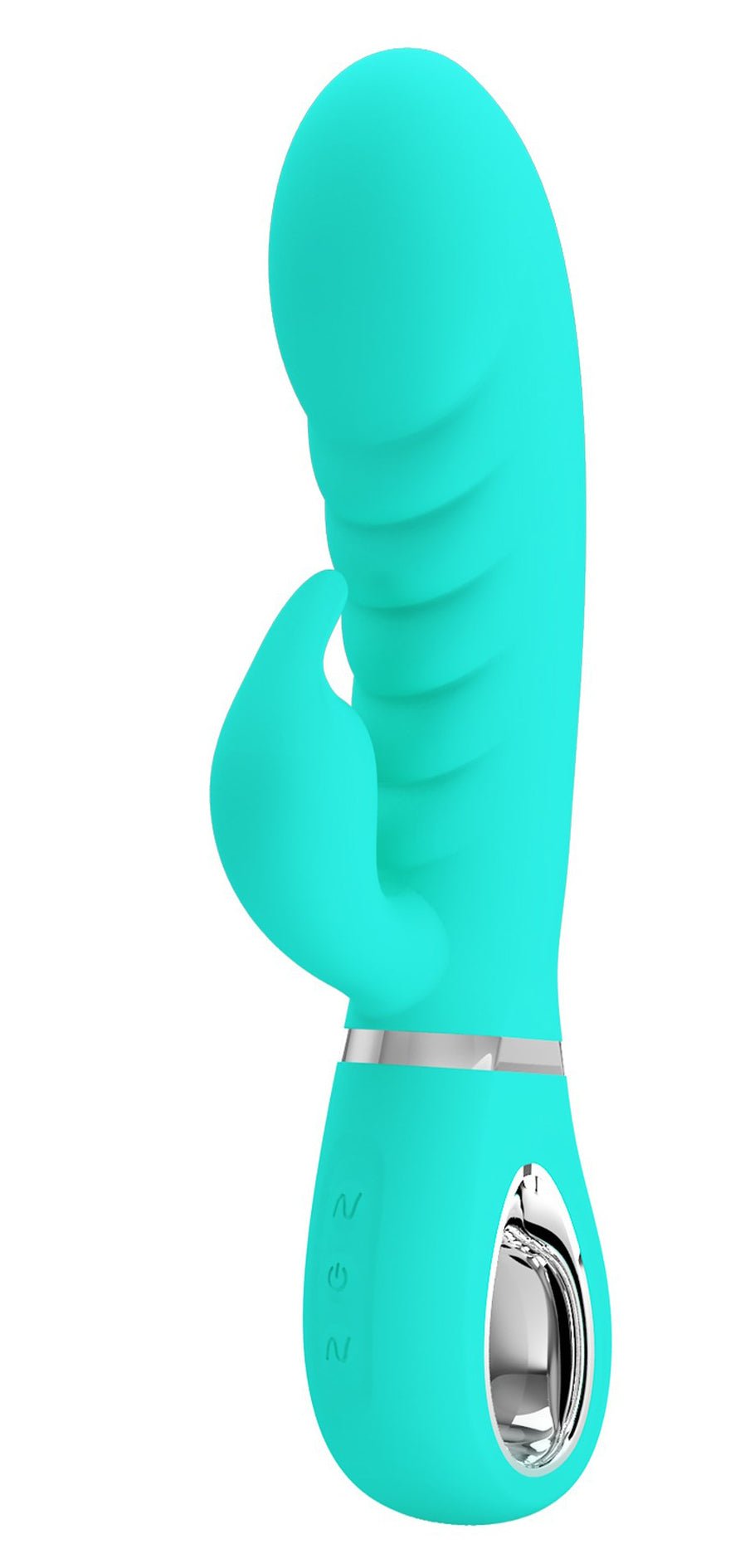 Prescott Super Soft Rabbit Silicone Vibrator - Vibrator - Teal - Time4Task2Toys