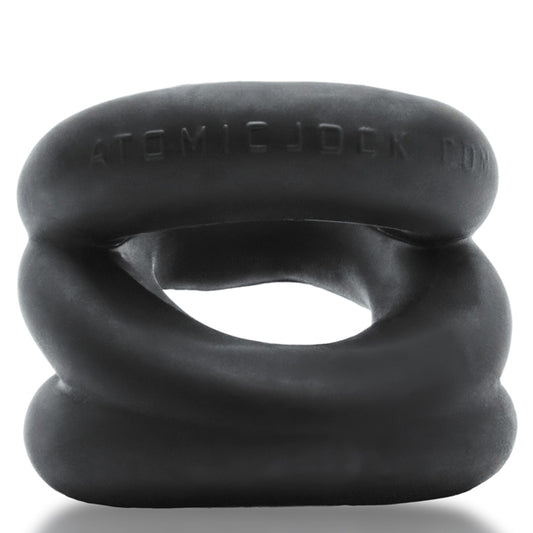 "Z-Balls Zig-Zag Cockring Ballstretcher - Black OX-AJ-1070-NGT"
