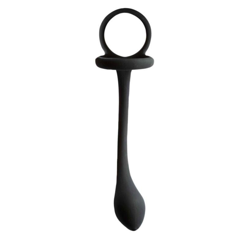My Cockring Cring With Buttplug - Black - Time4Task2Toys