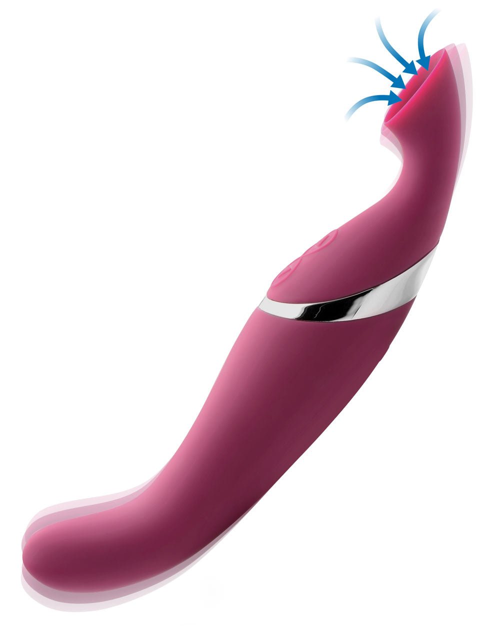 Shegasm Intense 2 in 1 Clit Stimulator - Pink - Time4Task2Toys