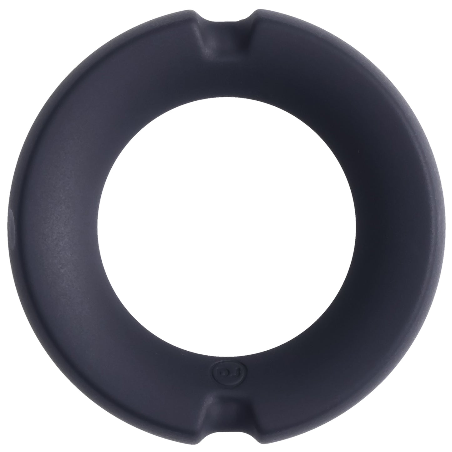 "Merci - the Paradox - Silicone Covered Metal Cock Ring - 50mm - Black DJ2402-40-BX"