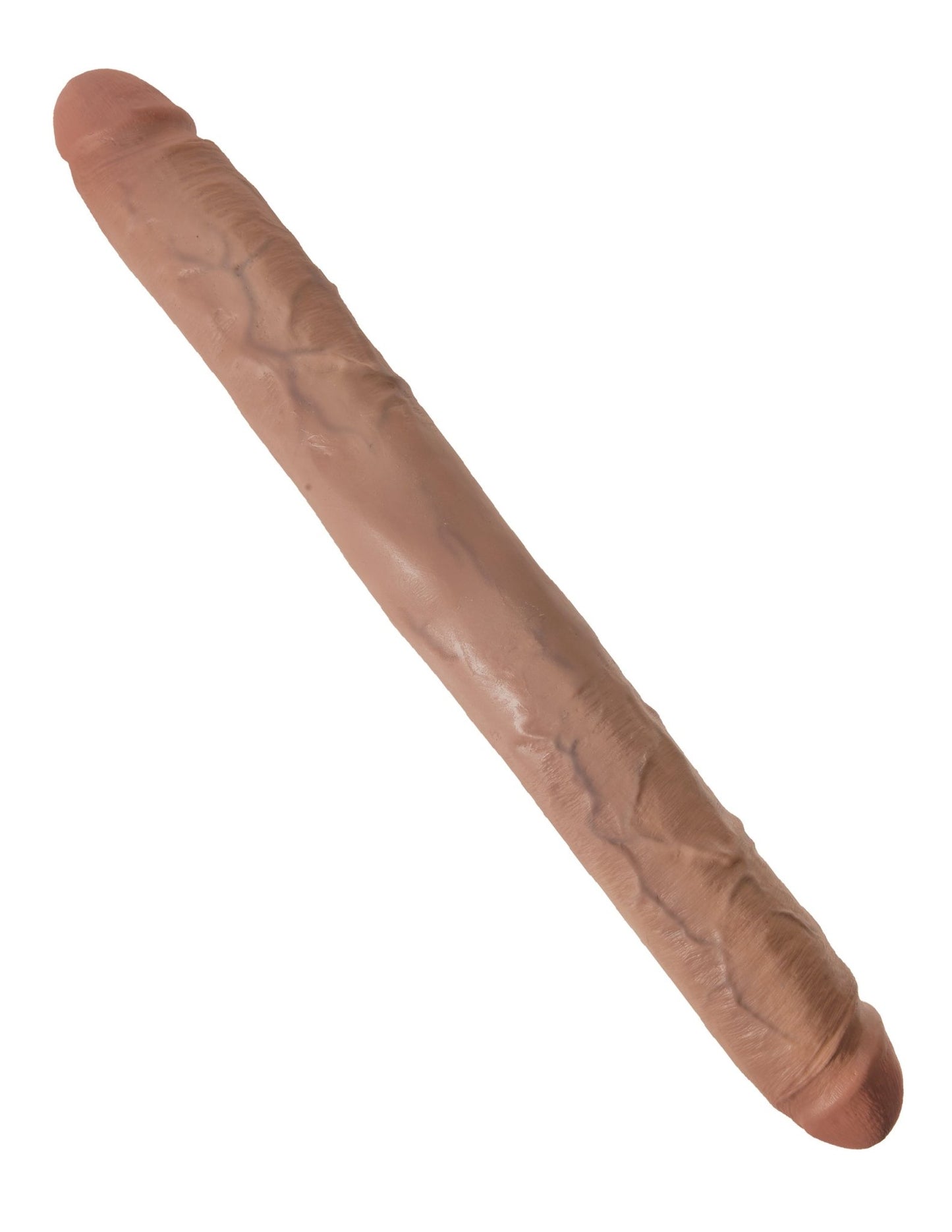 King Cock 16 Inch Thick Double Dildo - Tan - Time4Task2Toys