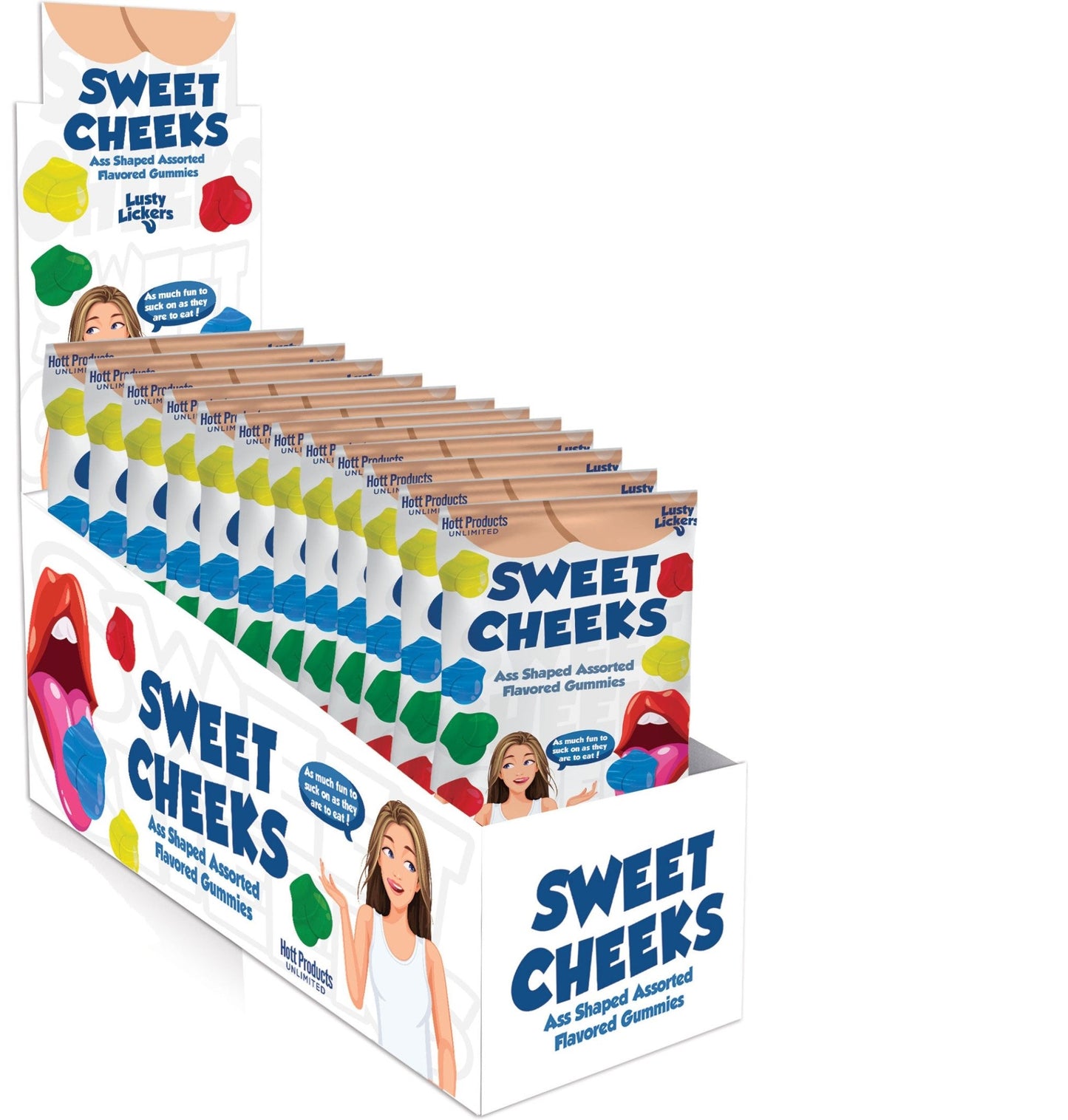 Sweet Cheeks Gummies - Ass Shaped Gummies - Assorted Flavors - Time4Task2Toys
