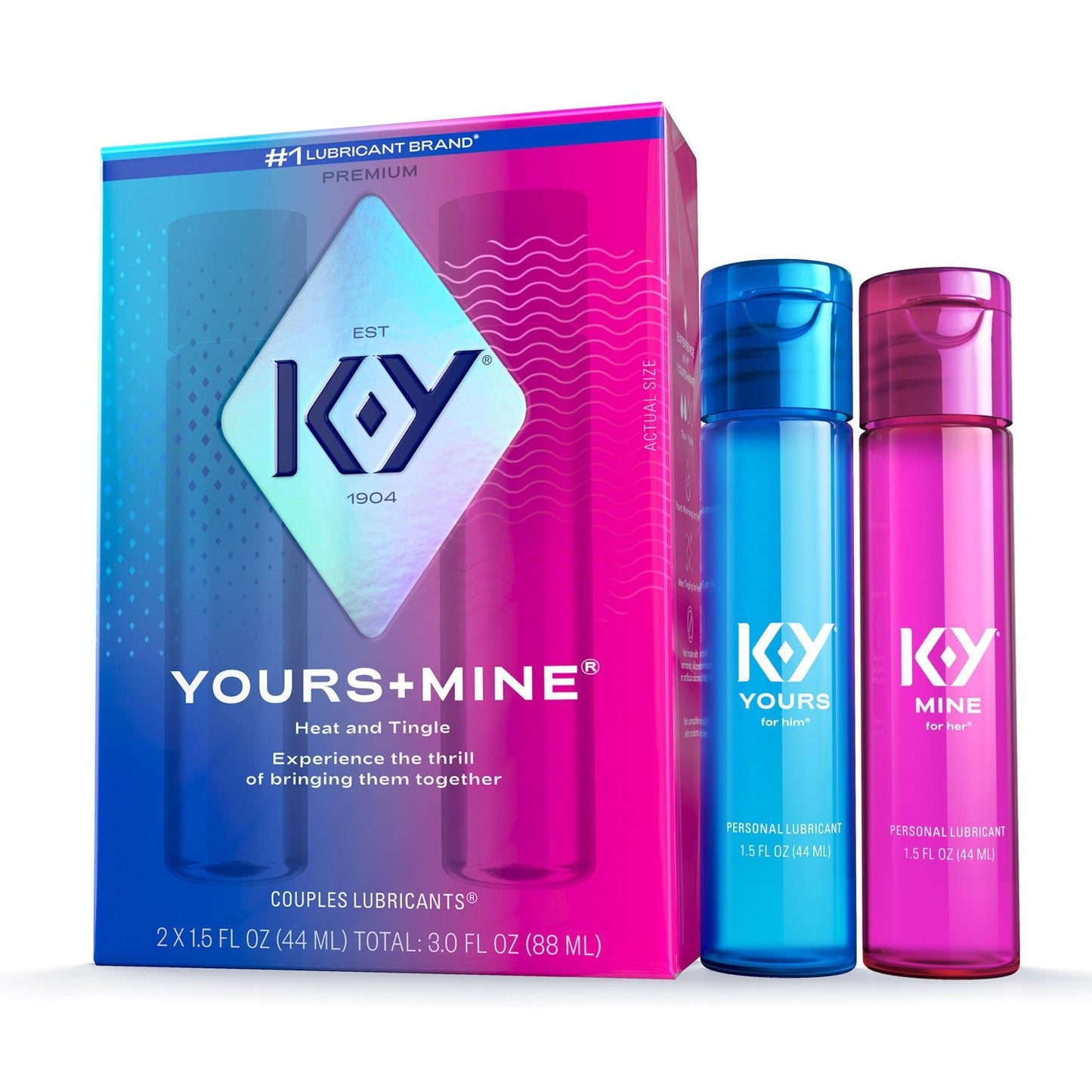 K - Y Yours and Mine Couples Lubricant - Time4Task2Toys