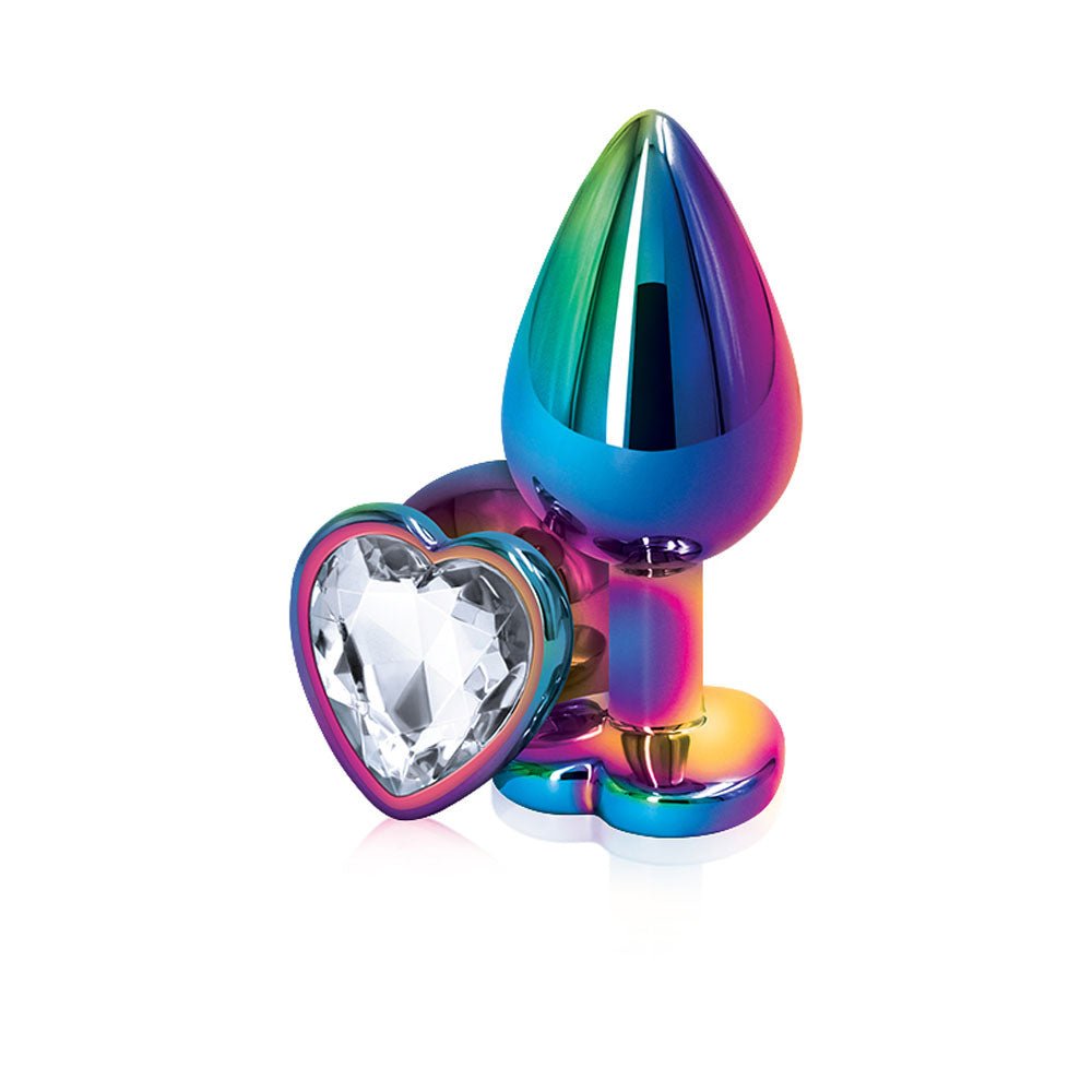 Rear Assets - Multicolor Heart - Medium - Clear - Time4Task2Toys
