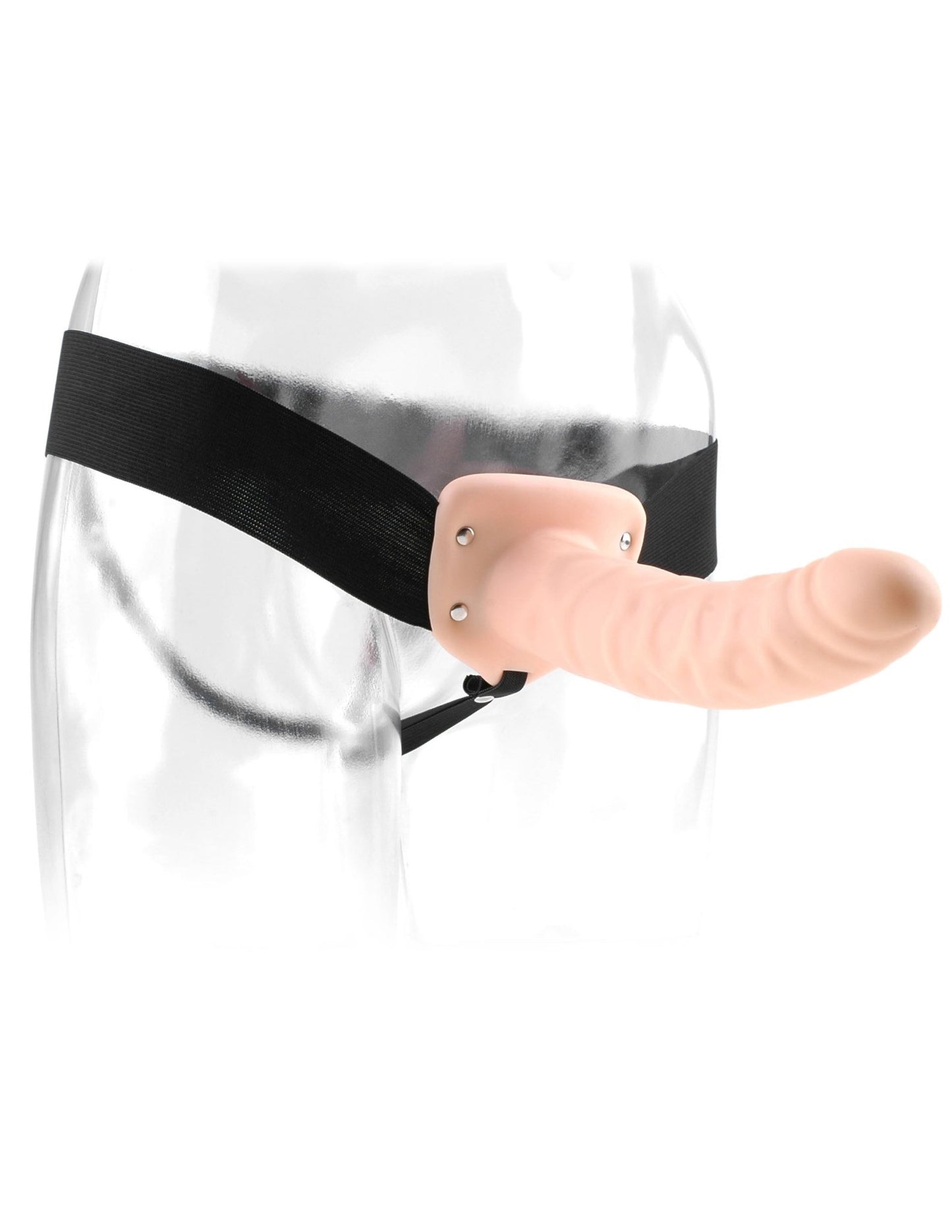Fetish Fantasy Series 8 Inch Hollow Strap - on - Flesh - Time4Task2Toys