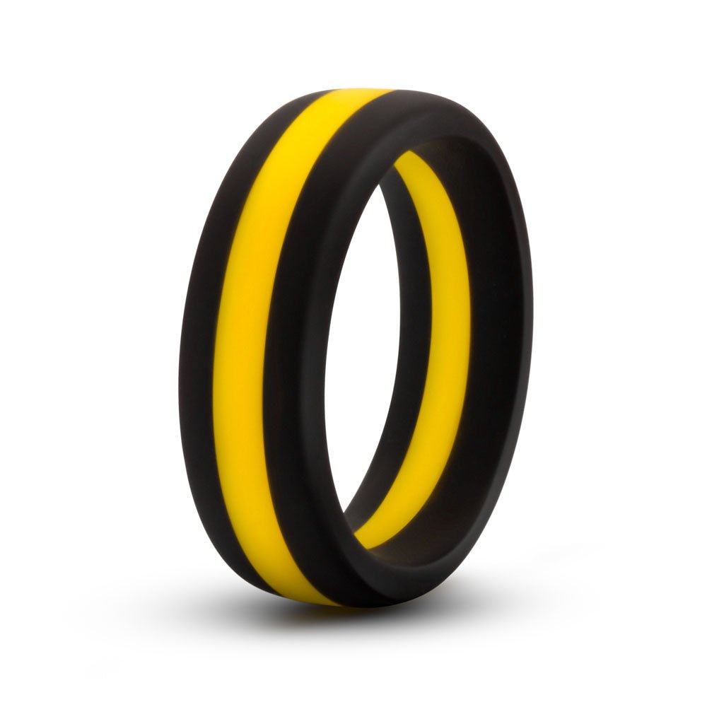 Performance - Silicone Go Pro Cock Ring - Black/gold/black - Time4Task2Toys